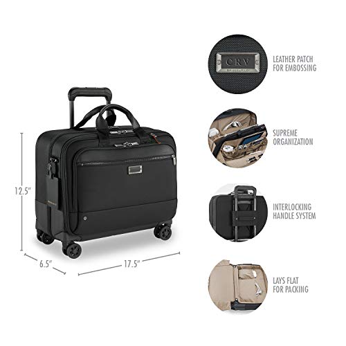 Briggs & Riley @ Work-Spinner Brief Rolling Briefcase, Black, Large