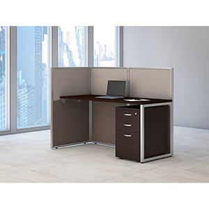 Bush Business Furniture Easy Office Mocha Cherry 3 Drawer Mobile Pedestal