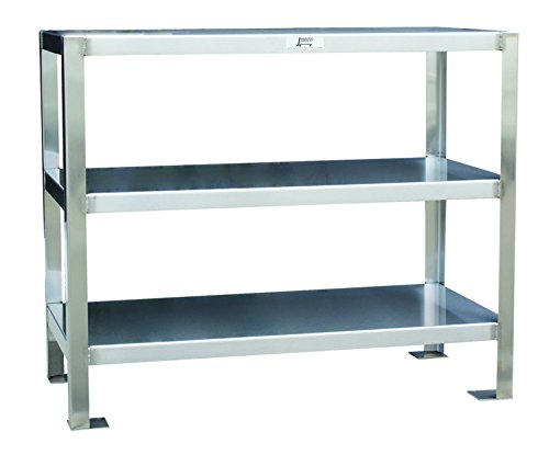 Jamco Products YG124 3 Shelf Work Stand, 18" x 24", Stainless Steel