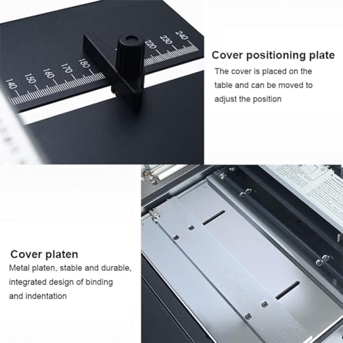 Wireless Glue Book Binding Machine, 1200W Hot Melt Glue, 40mm Thickness, 32cm Binding Length