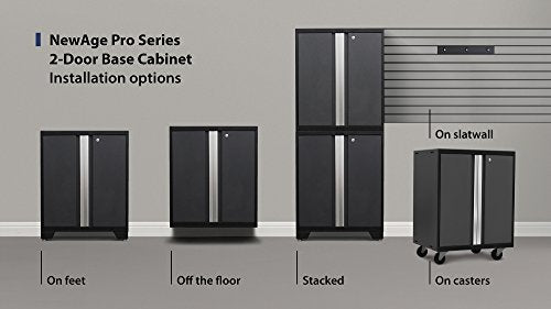 NewAge Products 52002 Pro 3.0 Series Base Cabinet, Gray