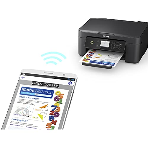 Epson Expression Home XP 4000 Series Wireless All-in-One Color Inkjet Printer, White, Print Copy Scan, 5760 x 1440 dpi, Auto 2-Sided Printing