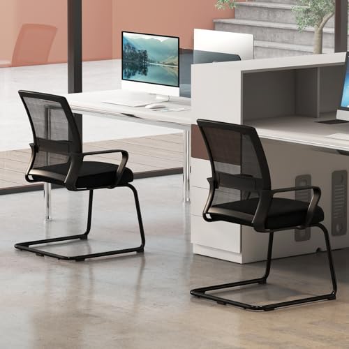 GOFLAME Office Guest Chair with Lumbar Support, 10 Pack