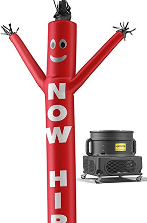 LookOurWay Air Dancers Inflatable Tube Man Complete Set with 1 HP Blower, 20-Feet, Now Hiring