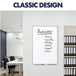 Quartet Magnetic Whiteboard, 6' x 4' White Board, Nano-Clean, Silver Aluminum Frame (SM537)