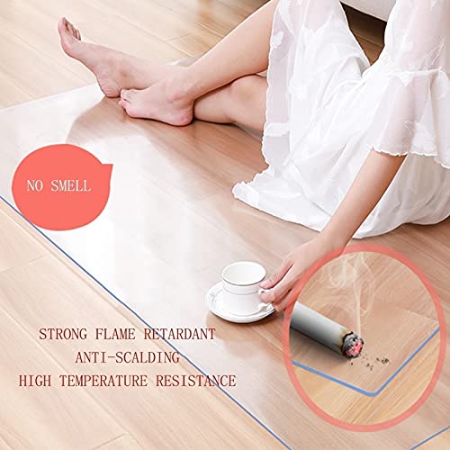 ZWYSL Transparent Carpet Protector Chair Mat - Scratch-Resistant, Waterproof, Oil-Proof - Customizable (Clear-2mm, 180x250cm)