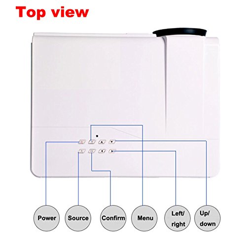 Gzunelic 4200 lumens Android WiFi 1080p Video Projector LCD LED Full HD Theater Bluetooth Proyector Wireless Mirror to Smart Phones by Airplay or Miracast 2 HDMI 2USB Ethernet Ports Ideal for Home