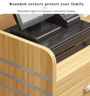 ZXLBTNB Reception Desk L-Shaped Cashier Counter Table