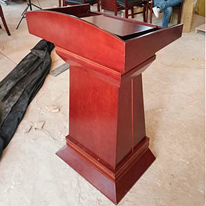 None Lectern Podium Stand Solid Wood Conference Room School Training Host Desk Hotel Wedding Reception Desk #2