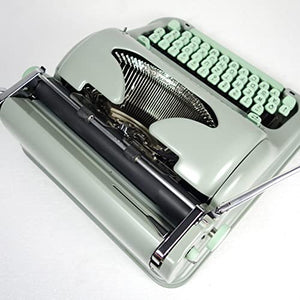 Amdsoc Rare Typewriter - Antique Mechanical Literature Art - Green