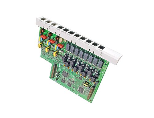 8 Panasonic KX-T7730 White Phones + Panasonic KX-TA824 Hybrid Phone System with KX-TA82483 3x8 Expansion Card