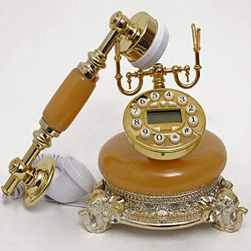 GagalU Retro Style Resin Button Fixed Telephone