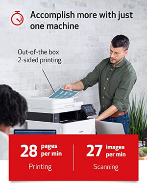 Canon imageCLASS MF741Cdw Wireless Color All-in-One Laser Printer-Multifunction-Up to 28 ISO ppm-Mobile-Ready, Duplex Laser Printer Compatible with Alexa,Bundle with JAWFOAL Printer Cable