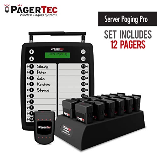 Restaurant Server Paging Pro 12 Pagers