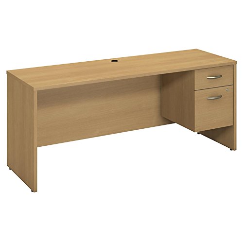 Bush Business Furniture Series C 72W X 24D Credenza Shell with 3/4 Pedestal