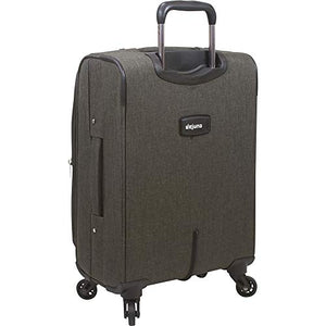Dejuno Noir Lightweight 3-Piece Spinner Luggage Set with Laptop Pocket-Black, One Size