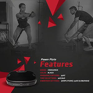 Power Plate Personal Vibrating Exercise Tool, Increase Core Strength, Improve Balance and Stability