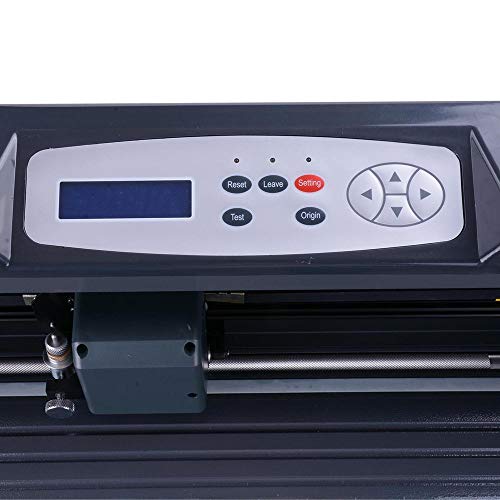Yescom 34" Vinyl Cutter Machine 870mm Sign Cutting Plotter with Signmaster Software 3 Blades Adjustable Force Speed