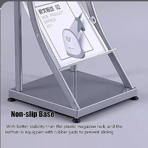 HACSYP Metal Floor-Standing Leaflet Stand, Magazine Racks for Office - Organizer Rack