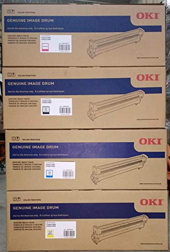 Genuine Oki C9600 C9650 C9800 Series CMYK Drum Set - 42918101 42918102 42918103 42918104