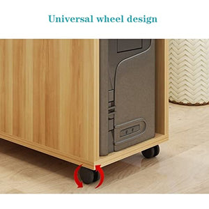VIORED CPU Rolling Stand with Wheels - Color: A