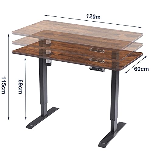 guangtouqiang 47 Inch Electric Lifting Table,Adjustable Standing Desk,Stand Desk Home Office Workstation Stand Up Desk(from US)