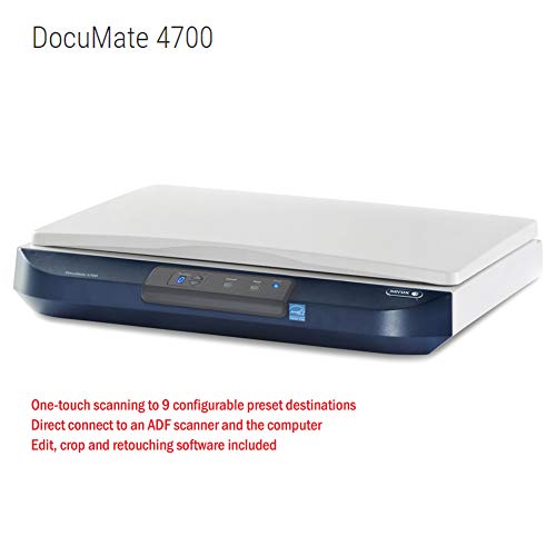 Xerox DocuMate 4700 Color Document Flatbed Scanner
