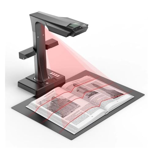 DRMEE Document Scanner Portable 24MP Camera A3 Size OCR LED Desk Lamp