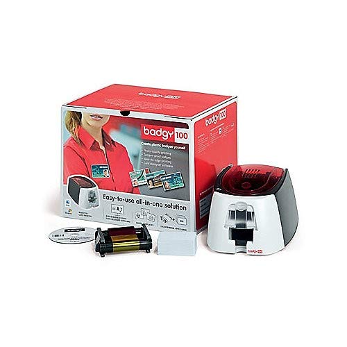 ID Card Printer, 30 mil, 5-25/32 in. H