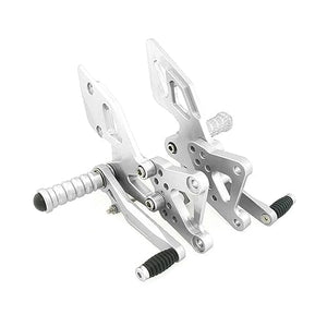 POCHY Adjustable Rearsets Rear Set Foot Pegs for YZF R25 R3 MT-03 MT-25 2013-2023 - Color: 6