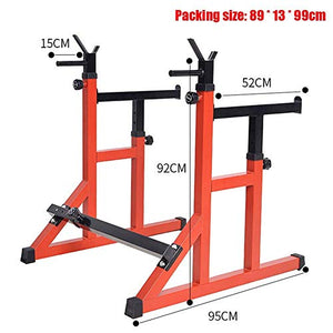 ZLGE Squat Rack standIndoor Adjustable Height Squat Rack, Sturdy Gym Fitness Rack/Stands Bench Press Rack/Barbell Rack, for Strength Training Equipment