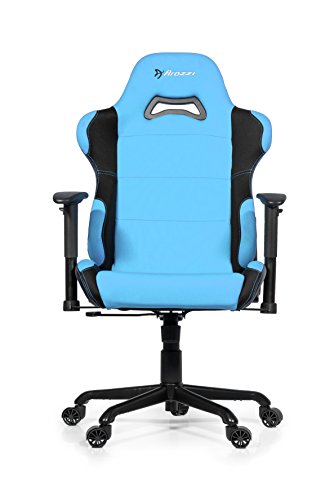 Arozzi Torretta XL Series Gaming Racing Style Swivel Chair, Azure
