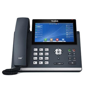Yealink SIP-T48U IP Phone [5 Pack] - 7-Inch Color Touch Screen Display, 16 Lines - Dual USB Ports, Dual-Port Gigabit Ethernet - PoE (Renewed)
