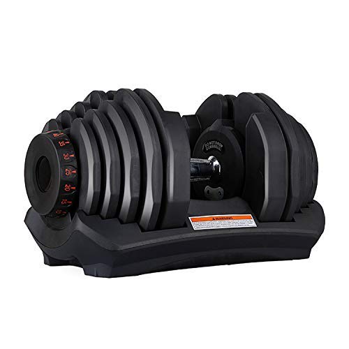 VEICAR 88lbs Adjustable Dumbbell,10lb-88lb Fast Adjust Weight Dumbbell,Training Weights Gym Equipment for Man and Women Exercise Dumbbell (Single)