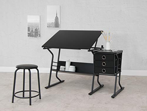 SD STUDIO DESIGNS Eclipse Craft Center in Black / Black 13365