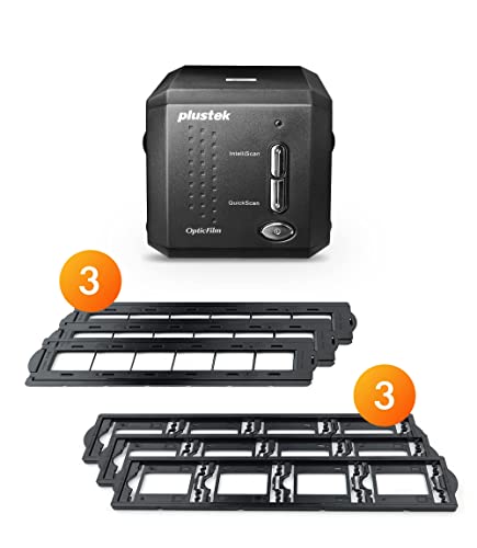 Plustek OpticFilm 8200i SE Film & Slide Scanner + Slide Holders & Negative Film Kit