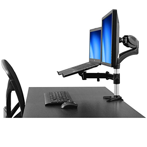 StarTech.com Laptop Monitor Stand - Computer Monitor Stand - Full Motion Articulating - VESA Mount Monitor Desk Mount