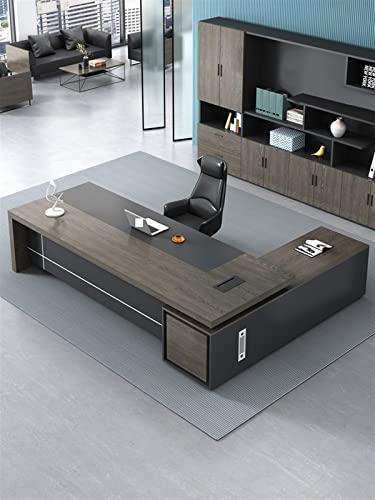 TAPIVA Executive Leather Office Desk