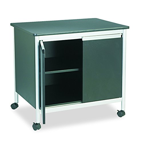Safco Products 1872BL Deluxe Machine Stand, Black/Silver