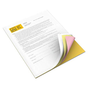 Xerox 3R12856 Vitality Multipurpose Carbonless Paper, 8 1/2 x 11, Goldenrod/Pink/Canary/White