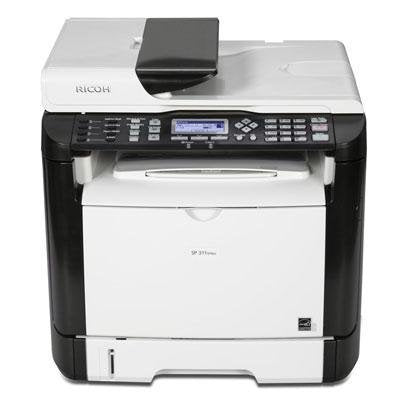 Ricoh Aficio SP 311SFNw Wireless Monochrome Multifunction Printer with AIO Cartridge Technology