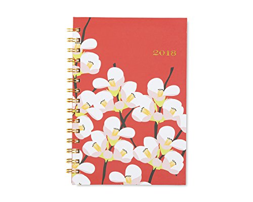Snow & Graham for Blue Sky 2018 Weekly & Monthly Planner, Hardcover, Twin-Wire Binding, 5" x 8", Quince