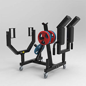 YCDJCS T-bar Row Press Core Training Rack Olympic Barbell Ground Landmine Bracket Barbell Piece Hanging Storage Rack Mobile Push Rack Deadlift Strength Training Equipment