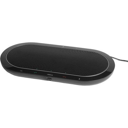 Jabra Speak 810 Bundle | Speakerphone Conference Room | Bluetooth, NFC, 3.5mm | UC Compatible, Softphones, Smartphones, Tablet, PC, MAC | Microsoft Certified Version