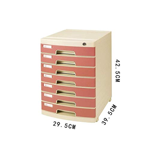 File Cabinets Document Storage Cabinet Desktop Extension Drawer Lockable Office Organizer (Plastic) 29.5 39.5 42.5CM
