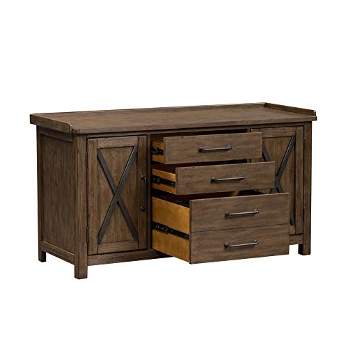 Liberty Furniture INDUSTRIES Sonoma Road Small Credenza, Light Brown, W56 x D22 x H31