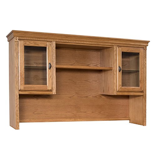 Martin Furniture Huntington Oxford Storage Hutch in Wheat
