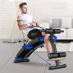 ZXNRTU Full Body Workout Sit Up Bench, Foldable Multi-Purpose Exercise Bench for Full Body Workout, Abdominal Training Equipment, Incline Decline Strength Training Bench for Home Gym
