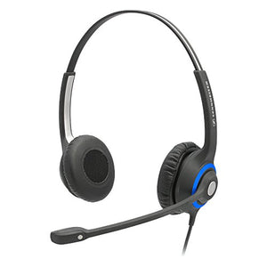 Sennheiser DeskMate Dual-Ear Corded Office Telephone Headset with Noise-Canceling Microphone.