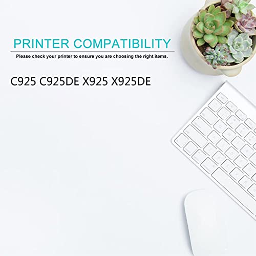SSBY Compatible Toner Cartridge Replacement for Lexmark C925H2KG C925H2CG C925H2MG C925H2YG, High Yield Work with C925 C925DE X925 X925DE Printer 4-Pack
